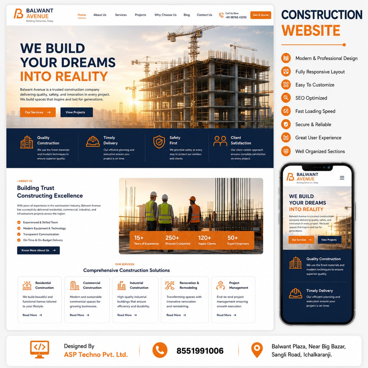 Construction Website Design