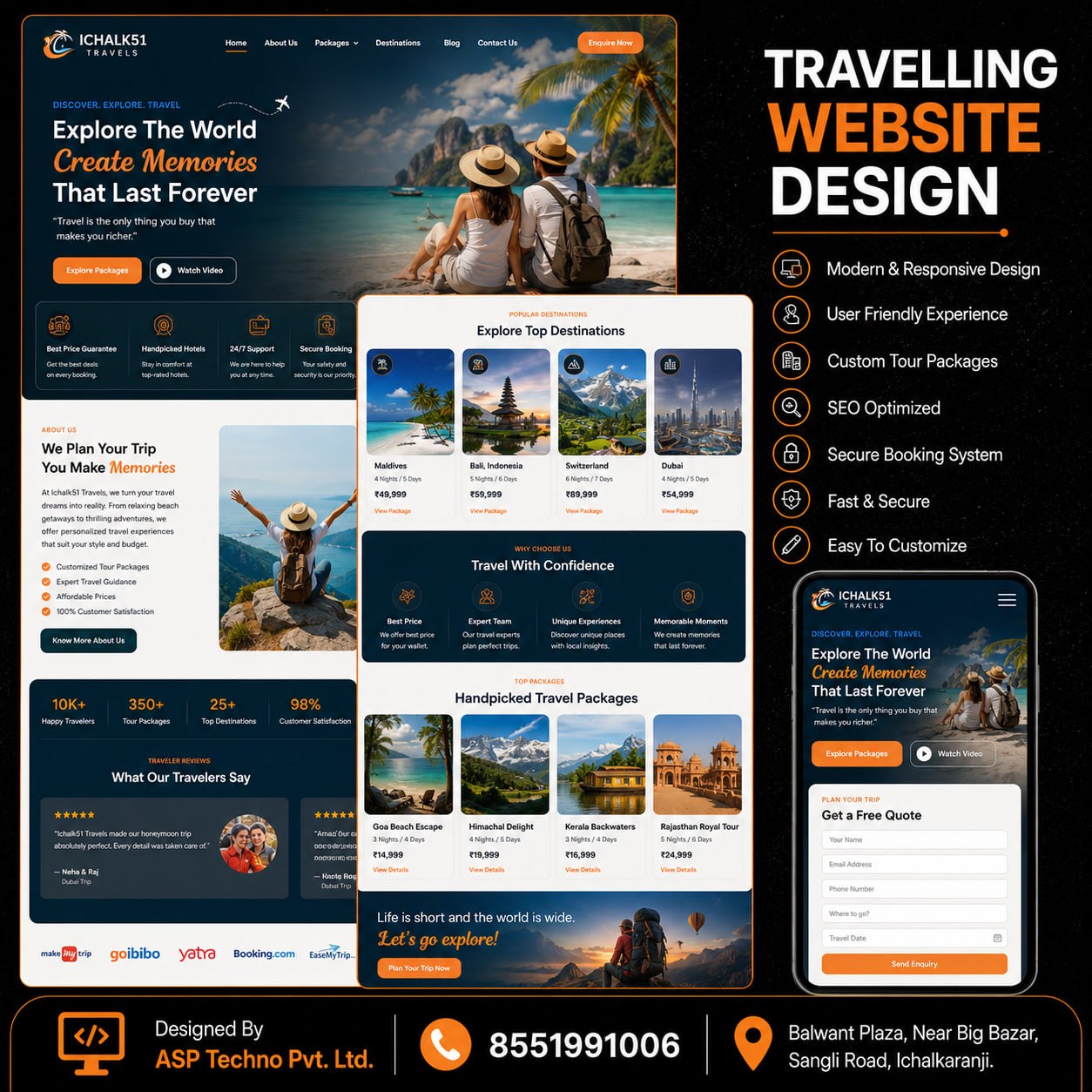 Travel Website Design