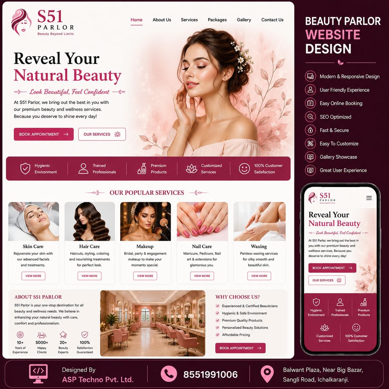 Beauty Parlour Website